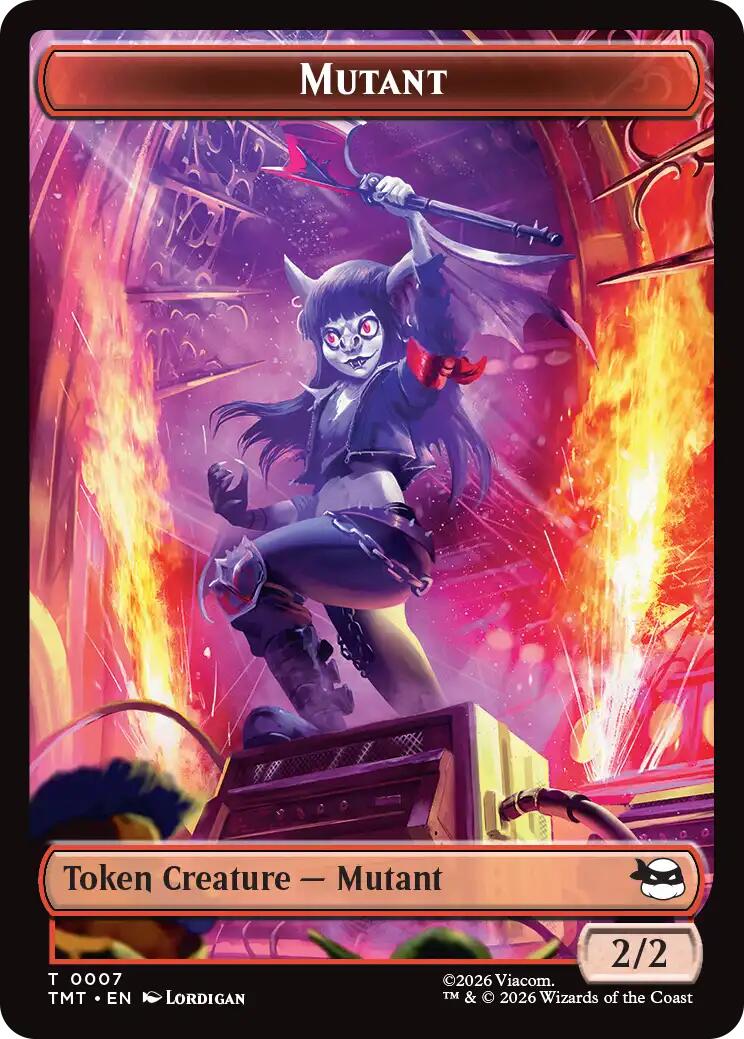 Mutant // Ninja Turtle Spirit Double-Sided Token [Teenage Mutant Ninja Turtles Tokens] | Empire Gaming NC