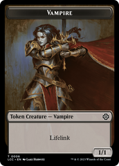 Vampire (0006) // Vampire Demon Double-Sided Token [The Lost Caverns of Ixalan Commander Tokens] | Empire Gaming NC