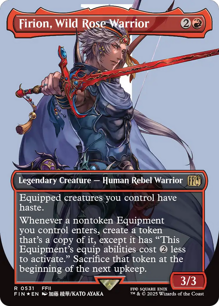 Firion, Wild Rose Warrior (Borderless) (Surge Foil) [FINAL FANTASY] | Empire Gaming NC