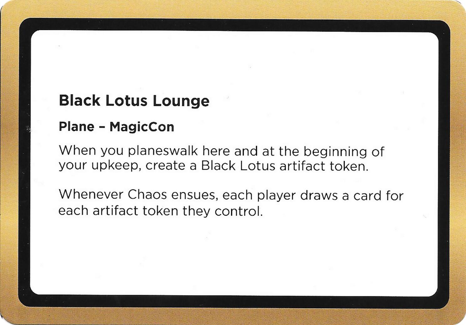 Black Lotus Lounge (Black Lotus Unknown Planechase) [Oversize Cards] | Empire Gaming NC
