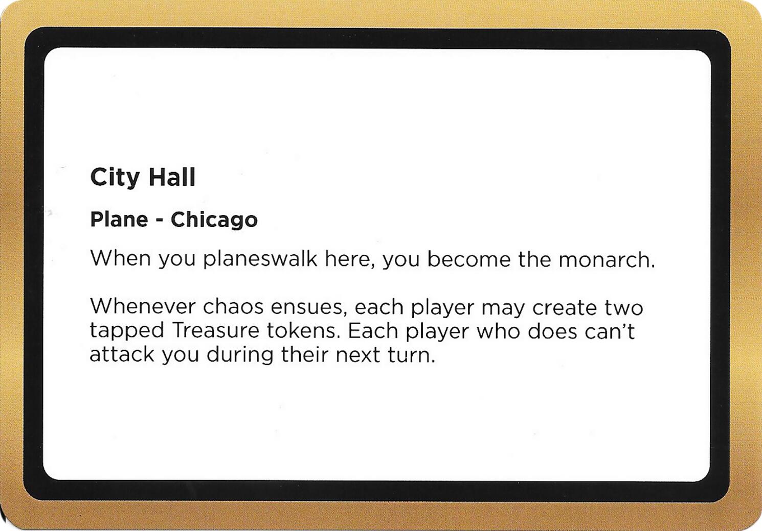 City Hall (Black Lotus Unknown Planechase) [Oversize Cards] | Empire Gaming NC