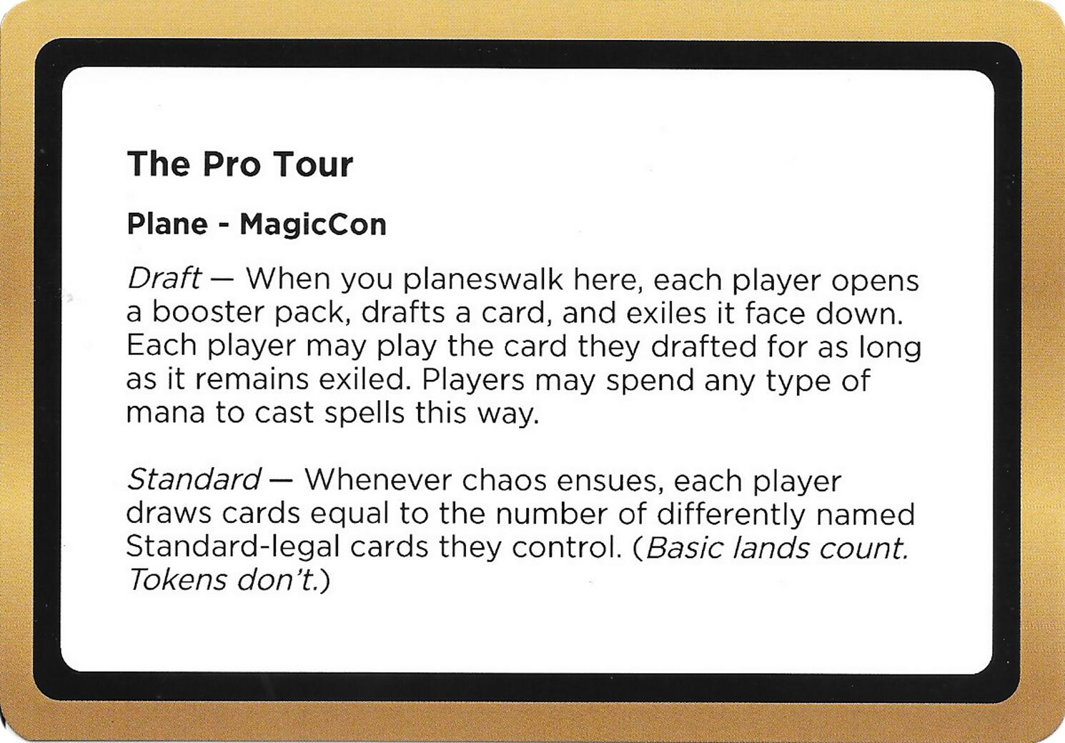 The Pro Tour (Black Lotus Unknown Planechase) [Oversize Cards] | Empire Gaming NC