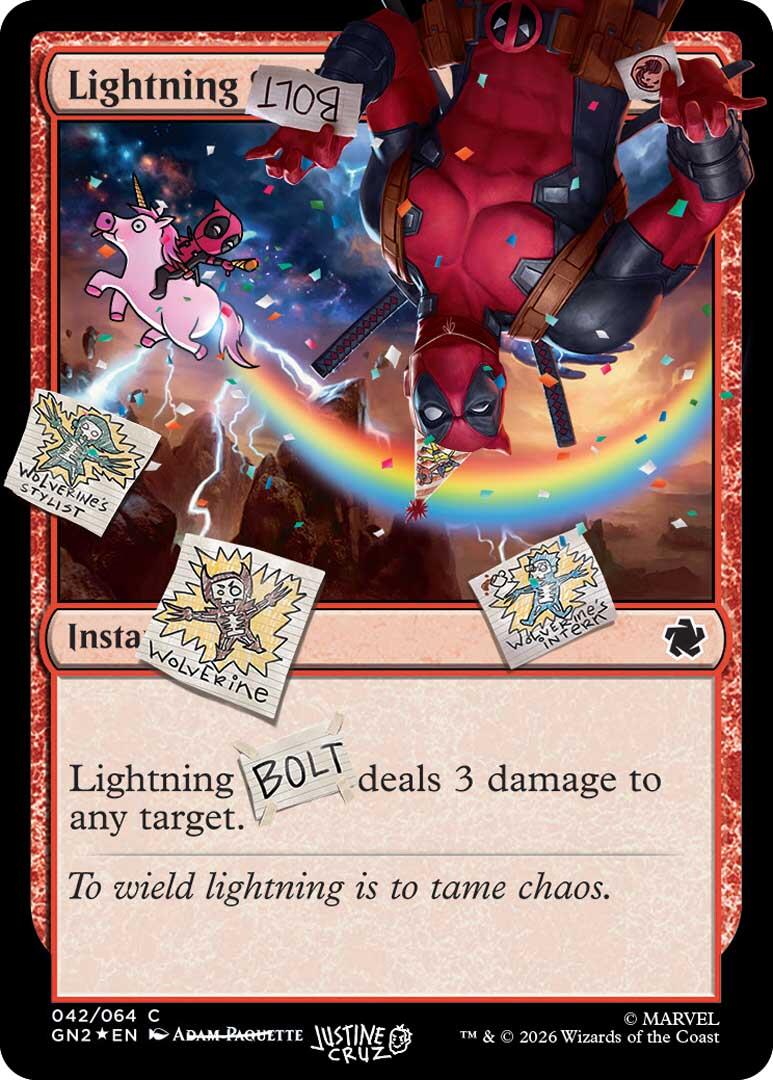 Lightning Bolt (042) (Pool Party Foil) [Secret Lair Drop Series] | Empire Gaming NC