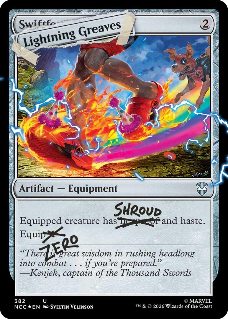 Lightning Greaves (382) (Pool Party Foil) [Secret Lair Drop Series] | Empire Gaming NC