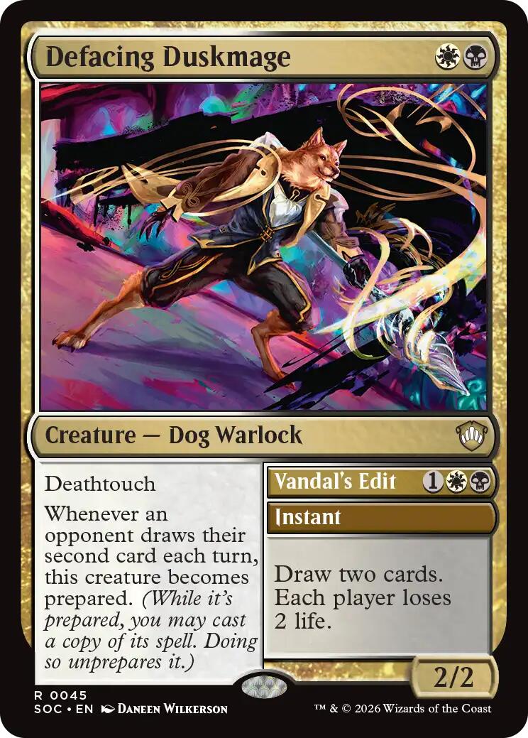 Defacing Duskmage [Secrets of Strixhaven Commander] | Empire Gaming NC