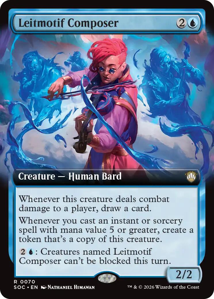 Leitmotif Composer (Extended Art) [Secrets of Strixhaven Commander] | Empire Gaming NC