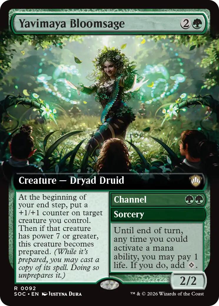 Yavimaya Bloomsage (Extended Art) [Secrets of Strixhaven Commander] | Empire Gaming NC
