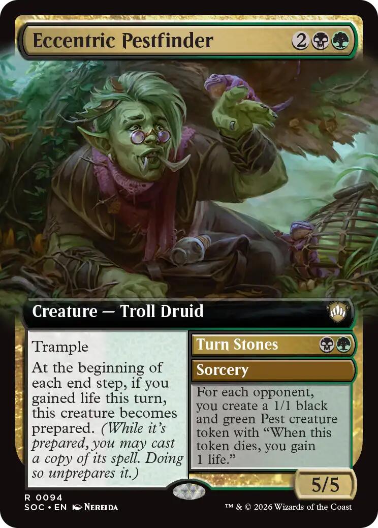 Eccentric Pestfinder (Extended Art) [Secrets of Strixhaven Commander] | Empire Gaming NC