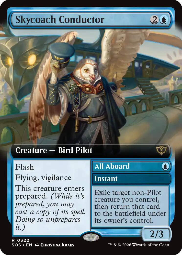 Skycoach Conductor (Extended Art) [Secrets of Strixhaven] | Empire Gaming NC