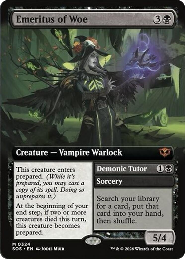 Emeritus of Woe (Extended Art) [Secrets of Strixhaven] | Empire Gaming NC