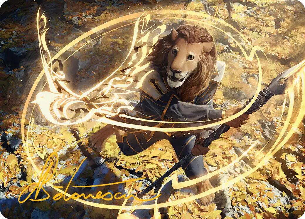 Eager Glyphmage Art Card (Gold-Stamped Signature) [Secrets of Strixhaven Art Series] | Empire Gaming NC