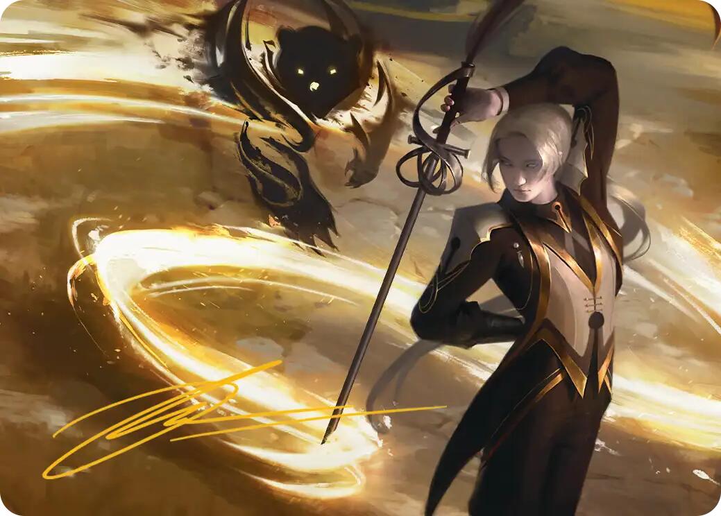 Rapier Wit Art Card (Gold-Stamped Signature) [Secrets of Strixhaven Art Series] | Empire Gaming NC