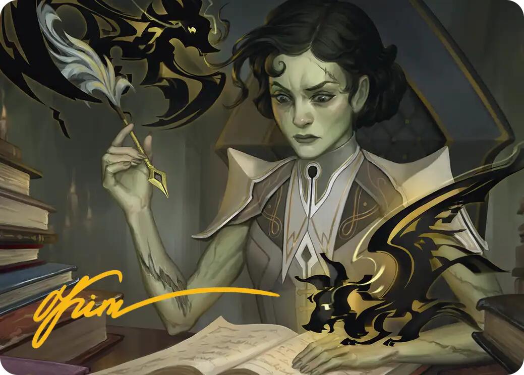 Eternal Student Art Card (Gold-Stamped Signature) [Secrets of Strixhaven Art Series] | Empire Gaming NC