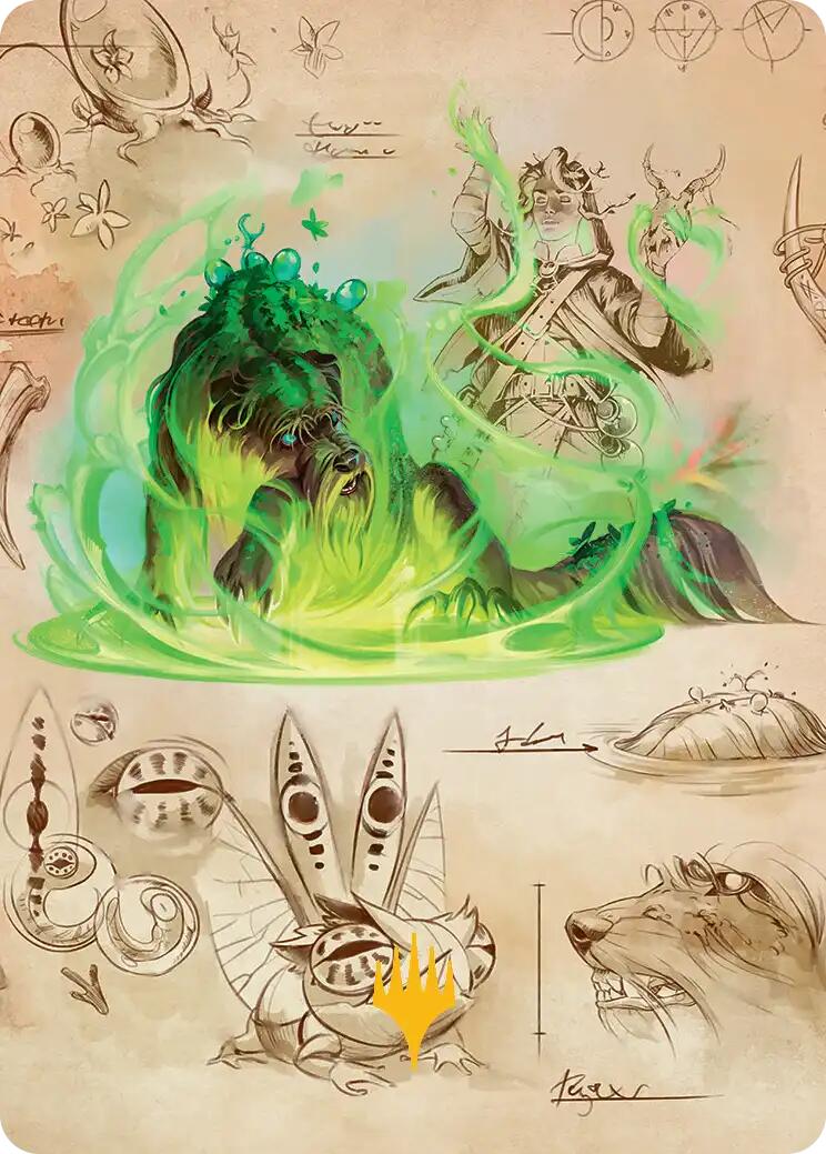 Germination Practicum Art Card (Gold-Stamped Planeswalker Symbol) [Secrets of Strixhaven Art Series] | Empire Gaming NC