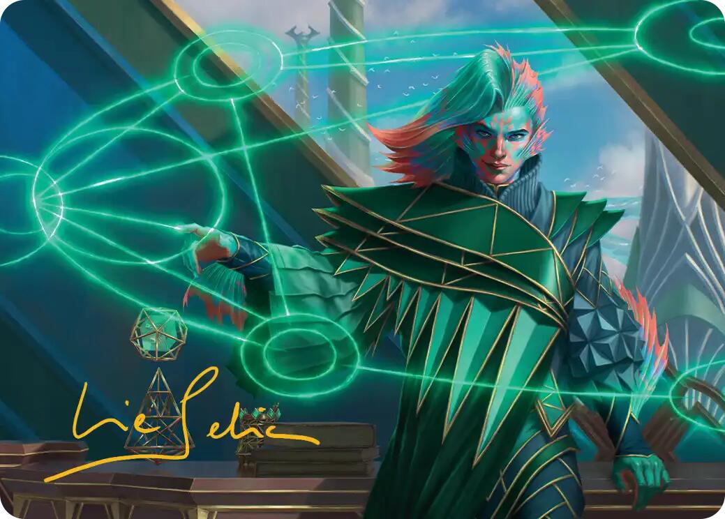 Nev, the Practical Dean Art Card (Gold-Stamped Signature) [Secrets of Strixhaven Art Series] | Empire Gaming NC