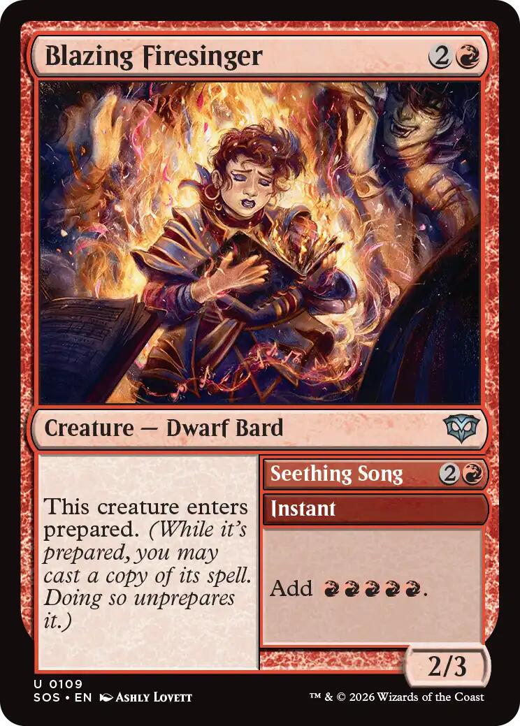 Blazing Firesinger [Secrets of Strixhaven] | Empire Gaming NC