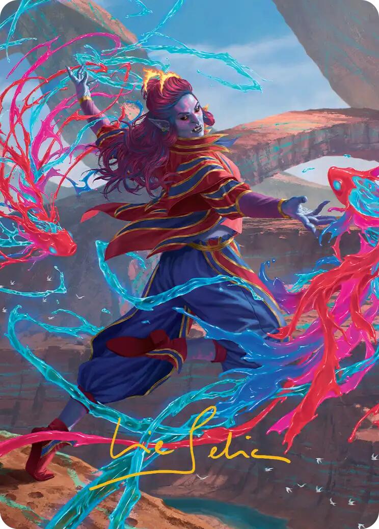 Rootha, Mastering the Moment Art Card (Gold-Stamped Signature) [Secrets of Strixhaven Art Series] | Empire Gaming NC