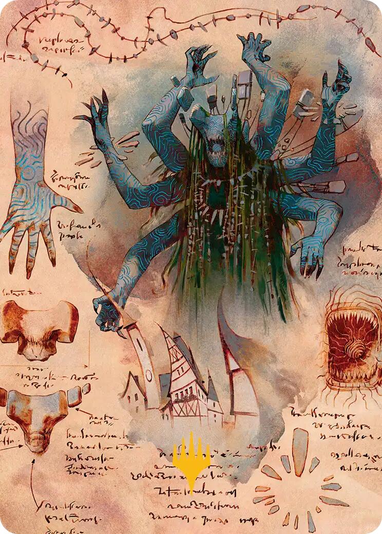 The Dawning Archaic Art Card (Gold-Stamped Planeswalker Symbol) [Secrets of Strixhaven Art Series] | Empire Gaming NC