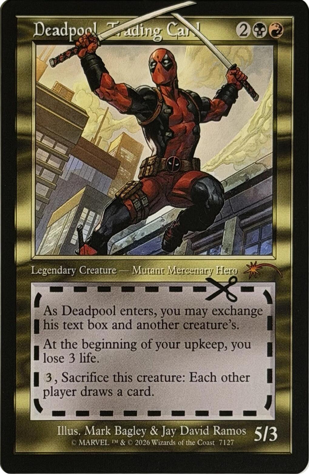 Deadpool, Trading Card (7127) [Secret Lair Drop Series] | Empire Gaming NC