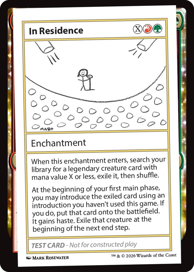 In Residence [Mystery Booster Playtest Cards] | Empire Gaming NC