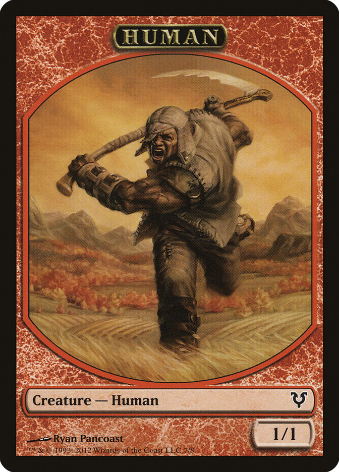 Human Token (7/8) [Avacyn Restored Tokens] | Empire Gaming NC