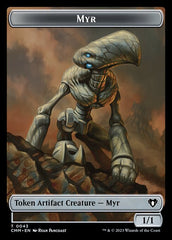 Saproling // Myr Double-Sided Token [Commander Masters Tokens] | Empire Gaming NC