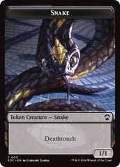 Snake // Zombie Double-Sided Token [Secrets of Strixhaven Commander Tokens] | Empire Gaming NC