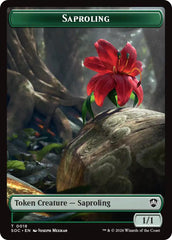 Saproling // Pest (0023) Double-Sided Token [Secrets of Strixhaven Commander Tokens] | Empire Gaming NC