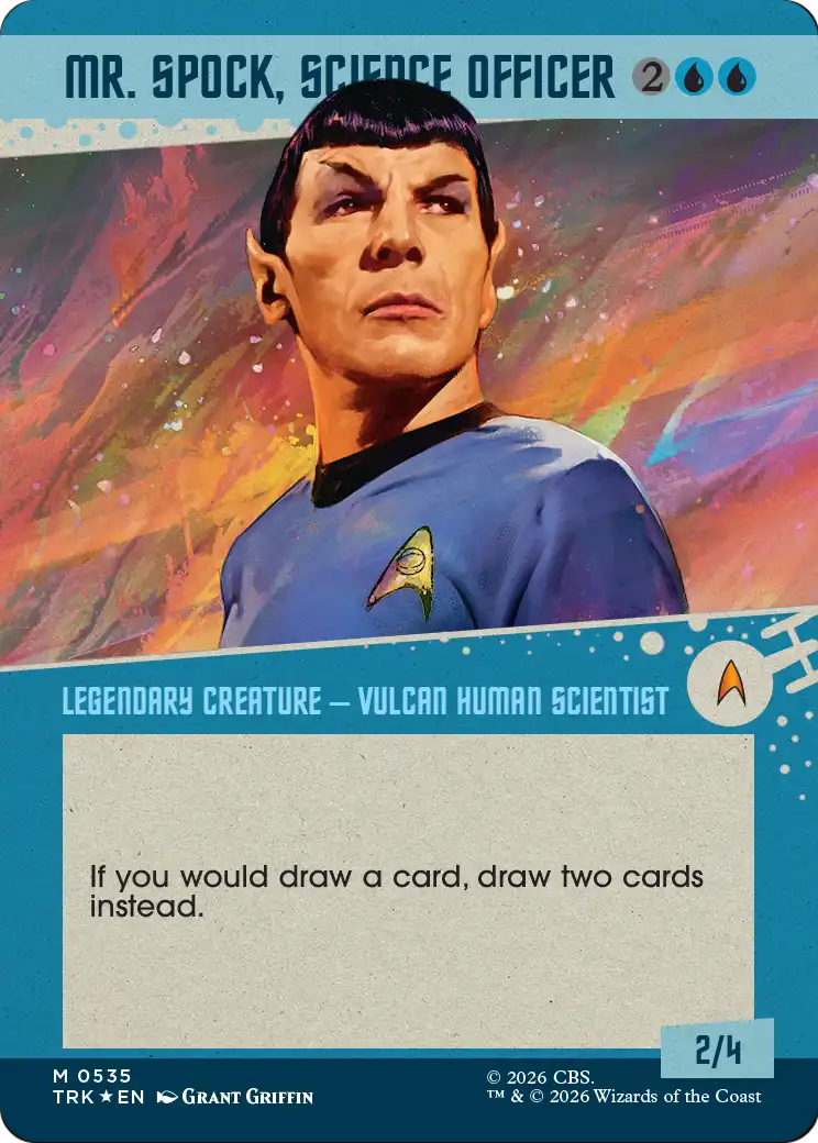 Mr. Spock, Science Officer (Borderless) (Surge Foil) [Star Trek] | Empire Gaming NC