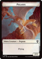 Pegasus // Inkling (0022) Double-Sided Token [Secrets of Strixhaven Commander Tokens] | Empire Gaming NC