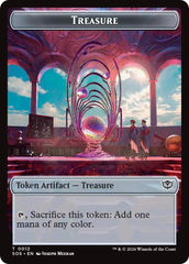 Primo, The Indivisble // Treasure Double-Sided Token [Secrets of Strixhaven Commander Tokens] | Empire Gaming NC