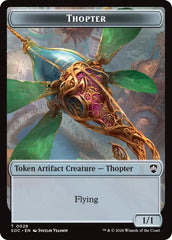 Thopter // Fractal (0004) Double-Sided Token [Secrets of Strixhaven Commander Tokens] | Empire Gaming NC