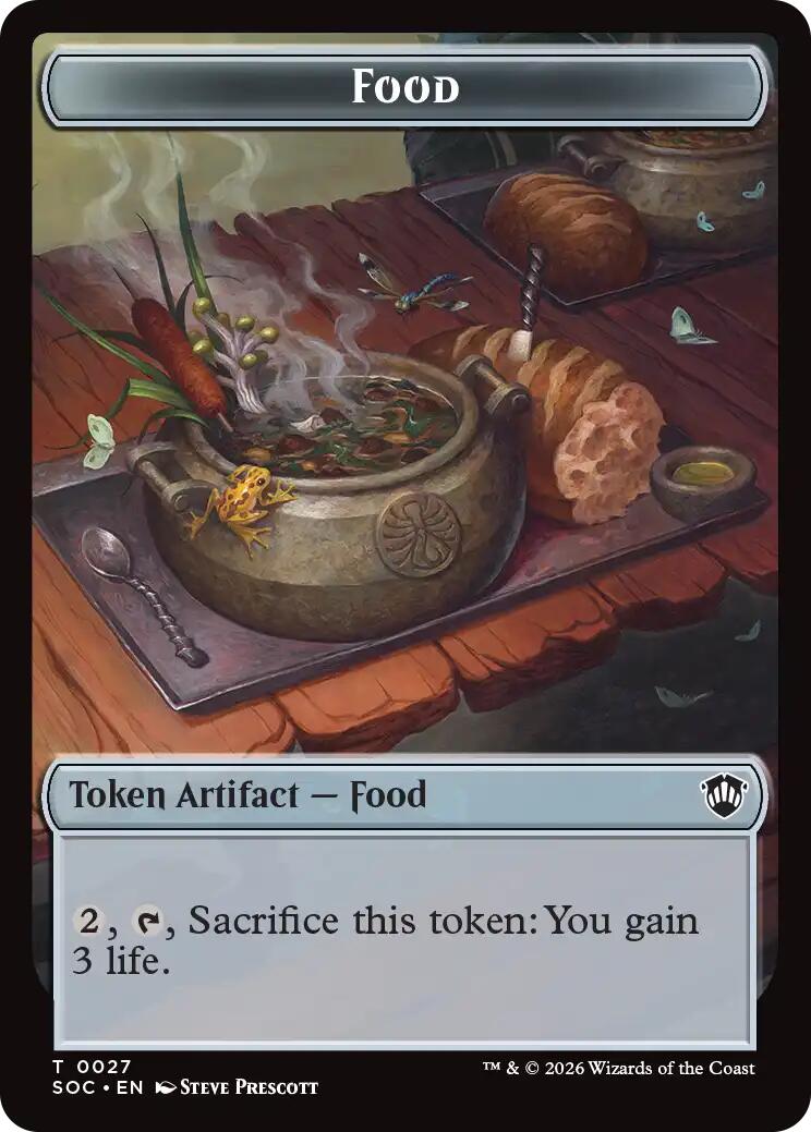 Food // City's Blessing Double-Sided Token [Secrets of Strixhaven Commander Tokens] | Empire Gaming NC