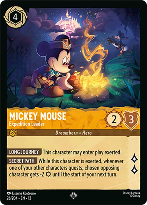 Mickey Mouse - Expedition Leader (26/204) [Wilds Unknown] | Empire Gaming NC