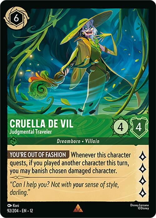 Cruella De Vil - Judgmental Traveler (92/204) [Wilds Unknown] | Empire Gaming NC