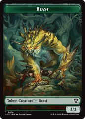 Beast // Primo, The Indivisible Double-Sided Token [Secrets of Strixhaven Commander Tokens] | Empire Gaming NC