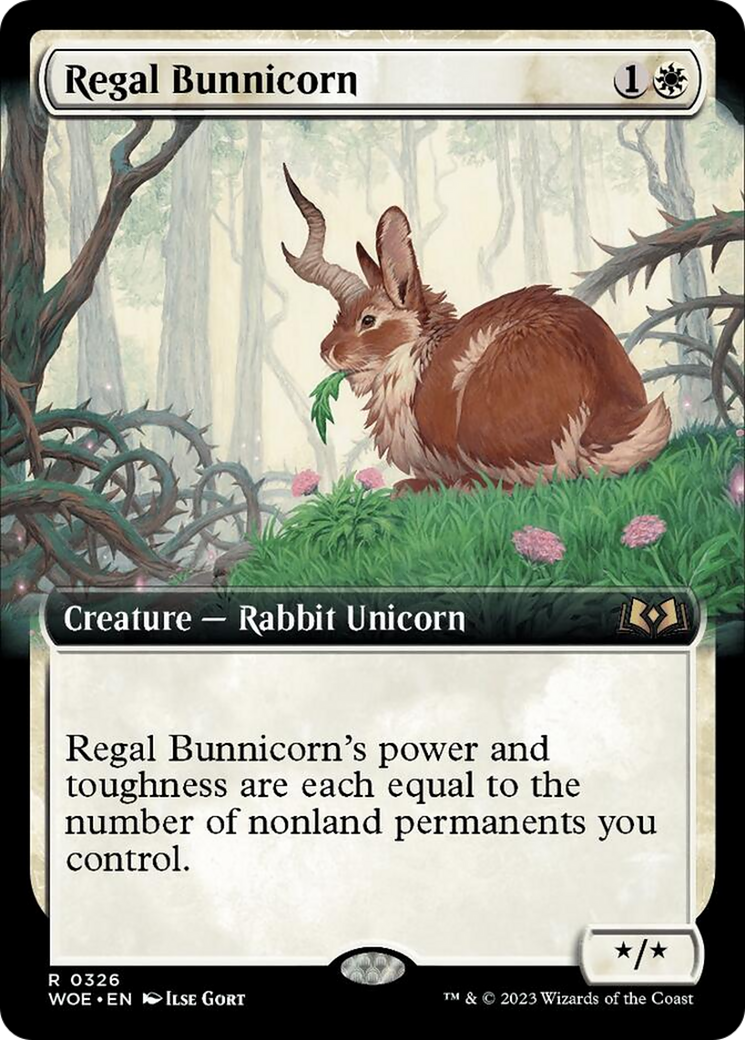 Regal Bunnicorn (Extended Art) [Wilds of Eldraine] | Empire Gaming NC