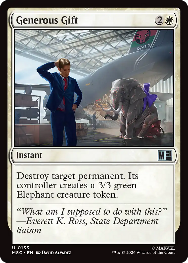 Generous Gift (Surge Foil) [Marvel Super Heroes Commander] | Empire Gaming NC