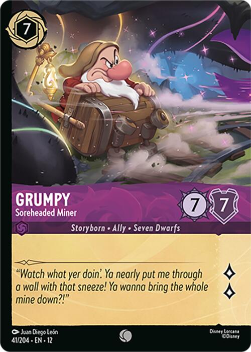 Grumpy - Soreheaded Miner (Foil) (41/204) [Wilds Unknown] | Empire Gaming NC