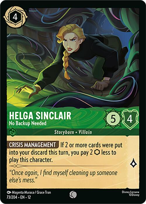 Helga Sinclair - No Backup Needed (73/204) [Wilds Unknown] | Empire Gaming NC