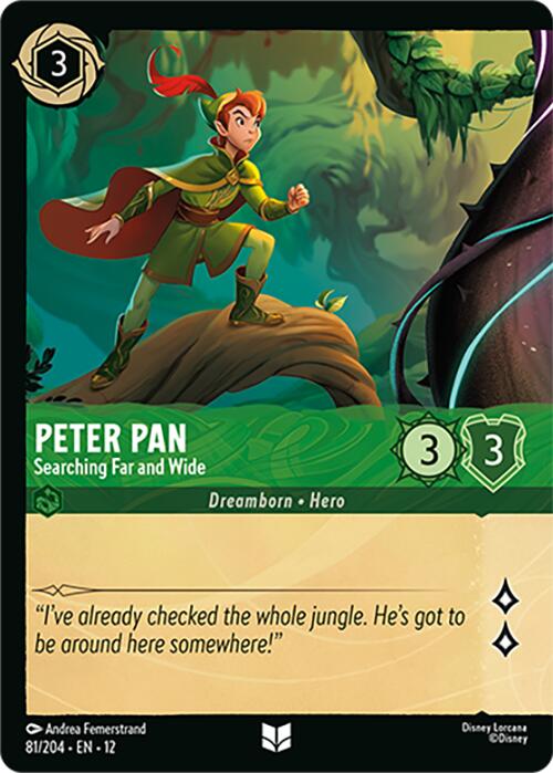 Peter Pan - Searching Far and Wide (Foil) (81/204) [Wilds Unknown] | Empire Gaming NC