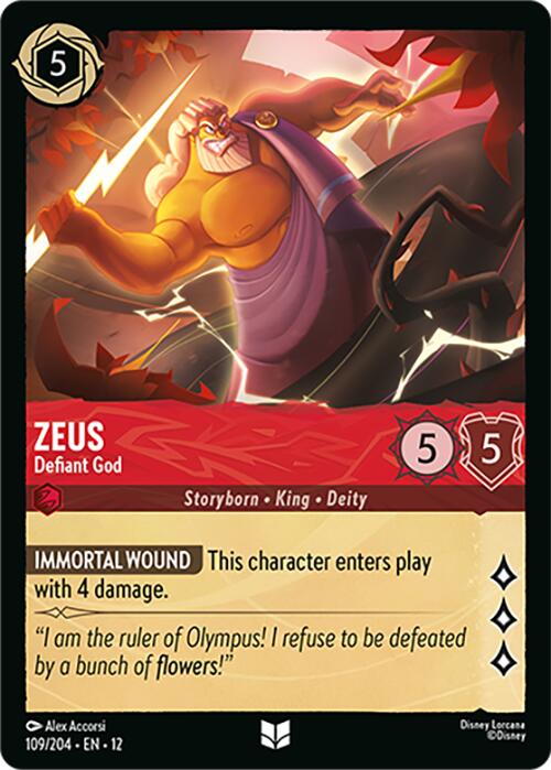 Zeus - Defiant God (109/204) [Wilds Unknown] | Empire Gaming NC