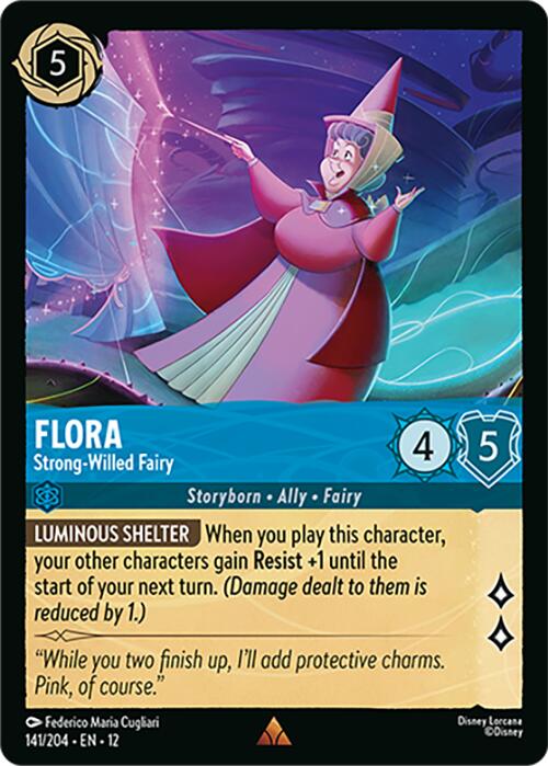 Flora - Strong-Willed Fairy (141/204) [Wilds Unknown] | Empire Gaming NC