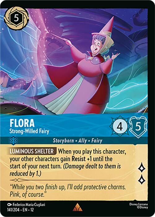 Flora - Strong-Willed Fairy (Foil) (141/204) [Wilds Unknown] | Empire Gaming NC