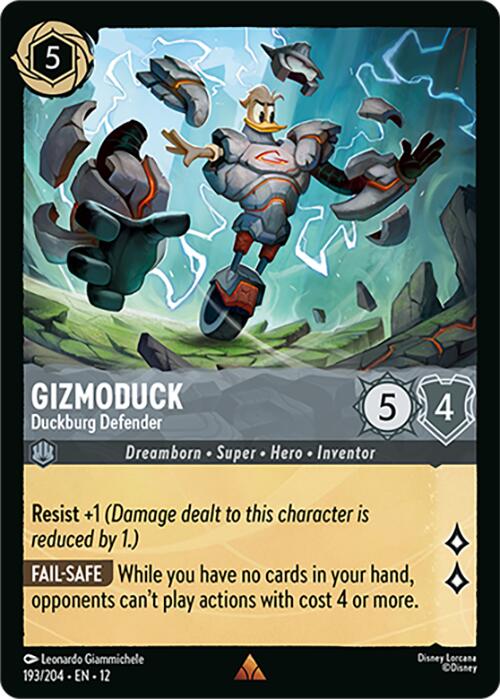 Gizmoduck - Duckburg Defender (193/204) [Wilds Unknown] | Empire Gaming NC