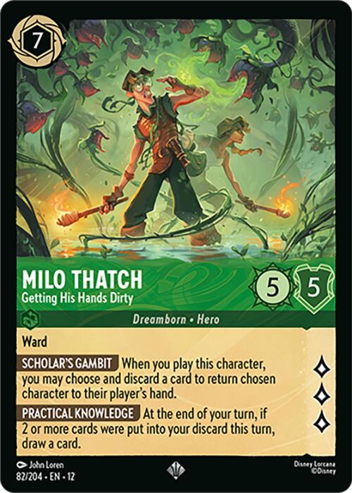 Milo Thatch - Getting His Hands Dirty (82/204) [Wilds Unknown] | Empire Gaming NC