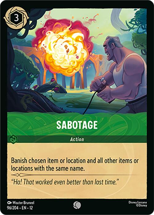 Sabotage (96/204) [Wilds Unknown] | Empire Gaming NC