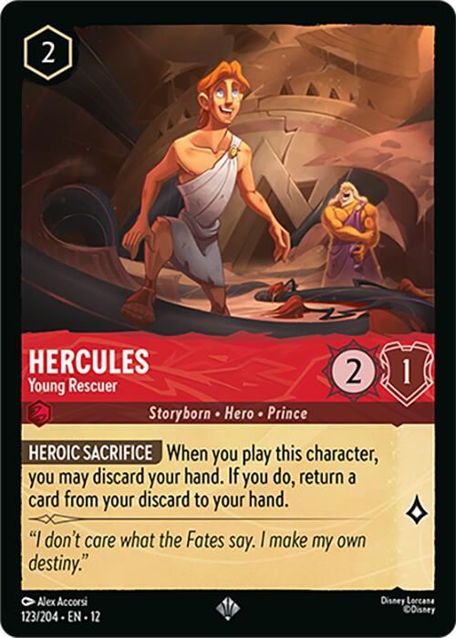 Hercules - Young Rescuer (123/204) [Wilds Unknown] | Empire Gaming NC