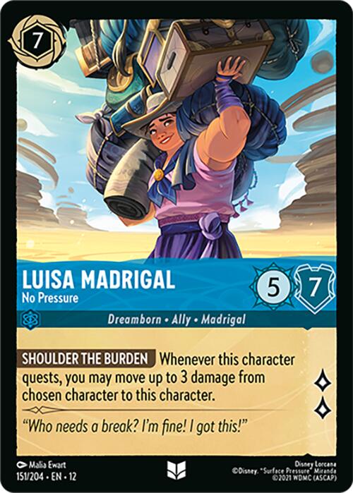 Luisa Madrigal - No Pressure (151/204) [Wilds Unknown] | Empire Gaming NC
