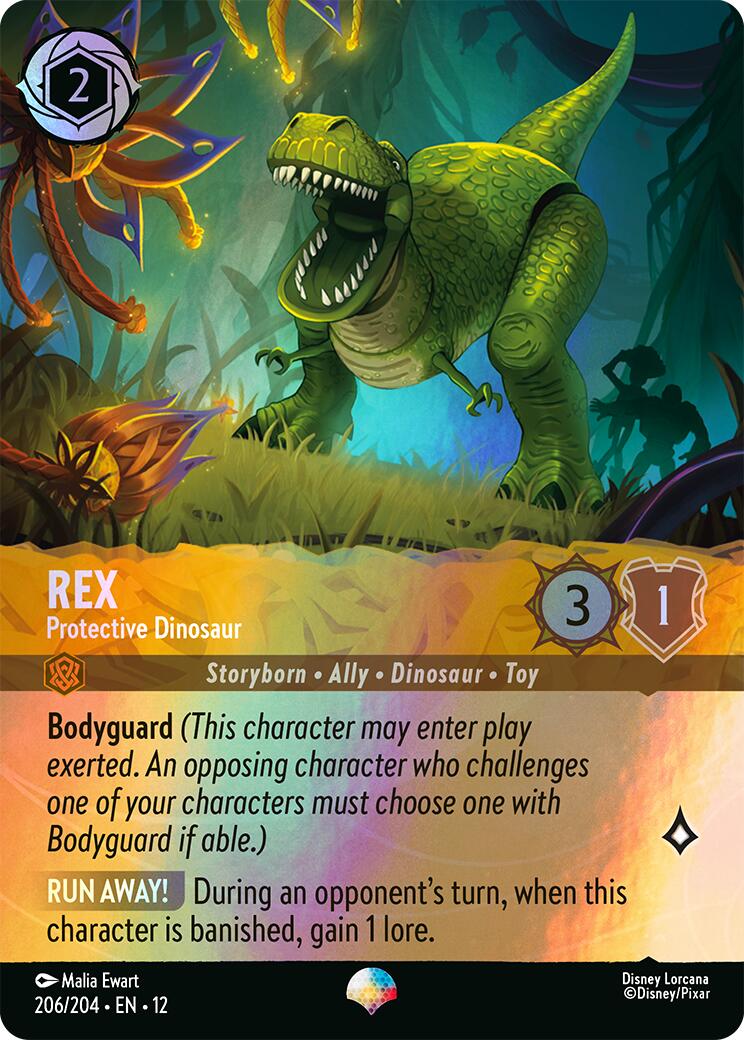 Rex - Protective Dinosaur (Epic) (206/204) [Wilds Unknown] | Empire Gaming NC